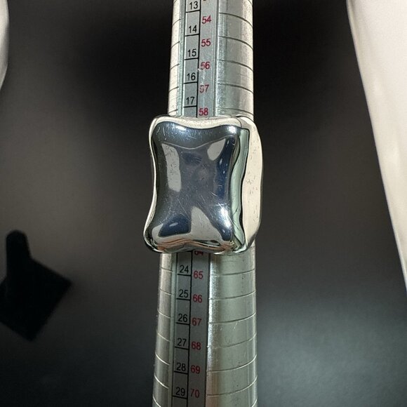 RLM Ring Robert Lee Morris Tablet Rectangle Modernist Bronze Bold QVC size 10 - Picture 11 of 14